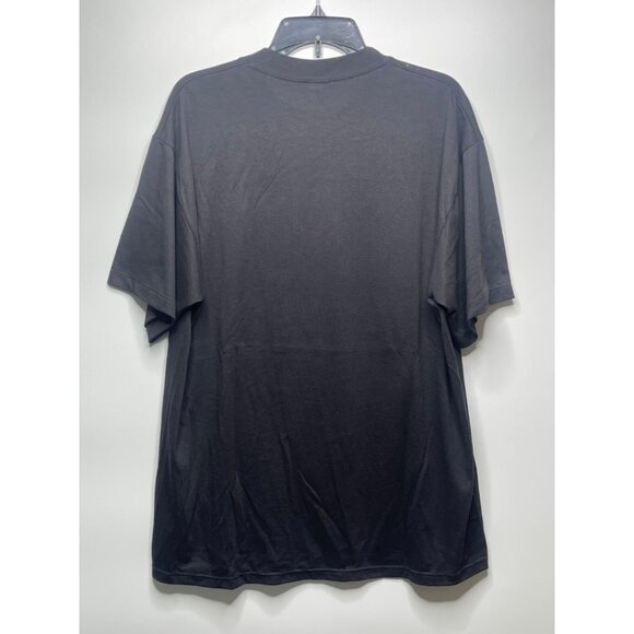 Vintage Soffe Shirts Made in USA Xl Santa Patch Design Black Single Stitch - Picture 6 of 7